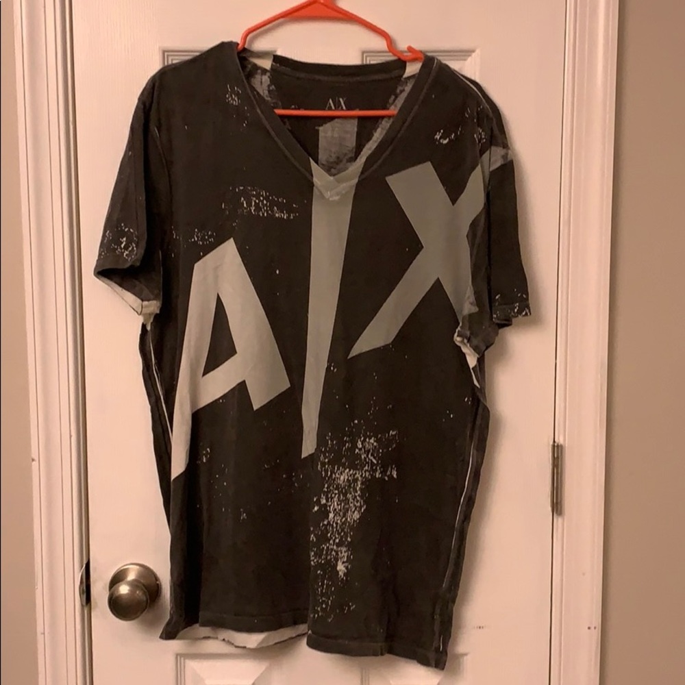 Gray charcoal Armani exchange t shirt